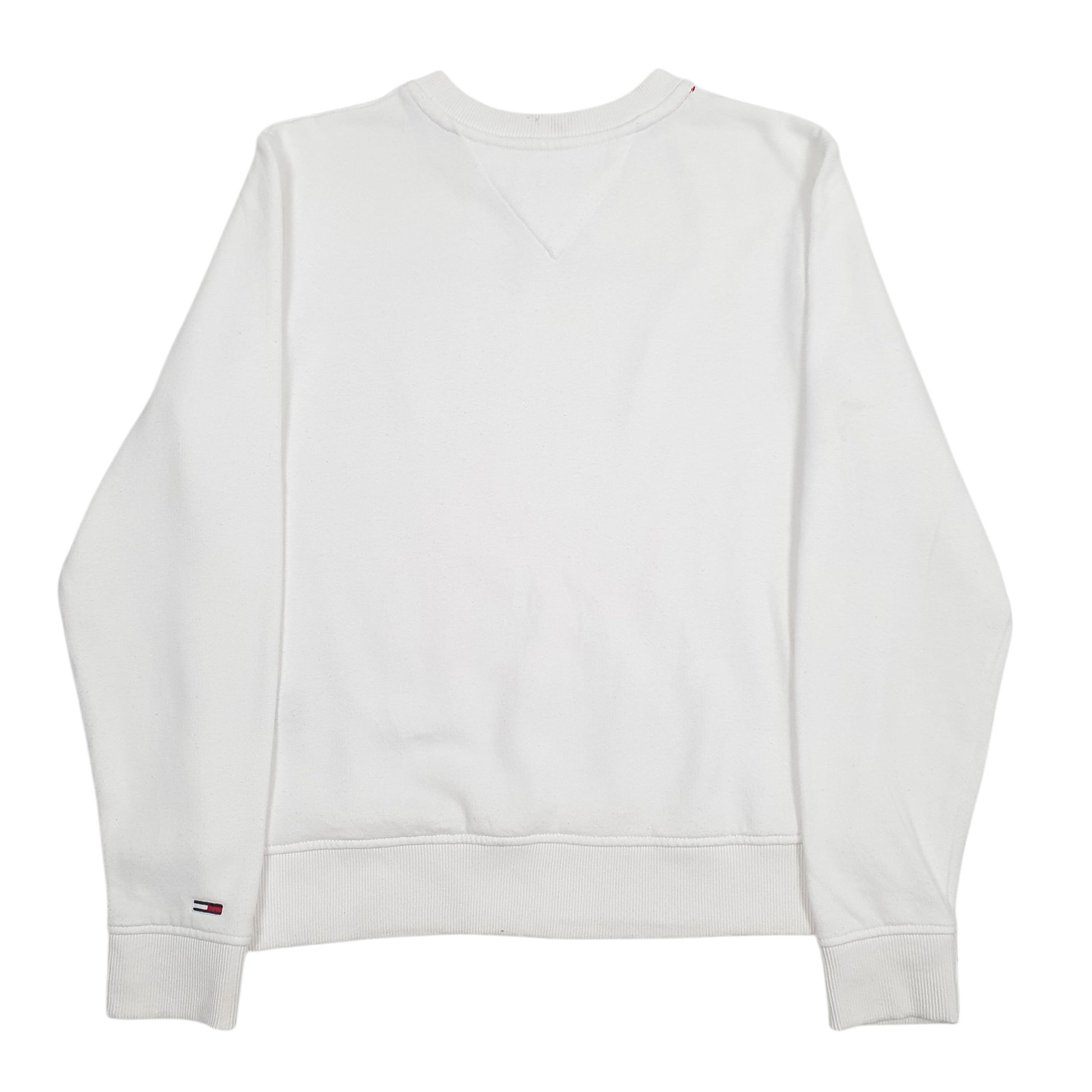 Womens White Tommy Hilfiger Spellout Crewneck Jumper
