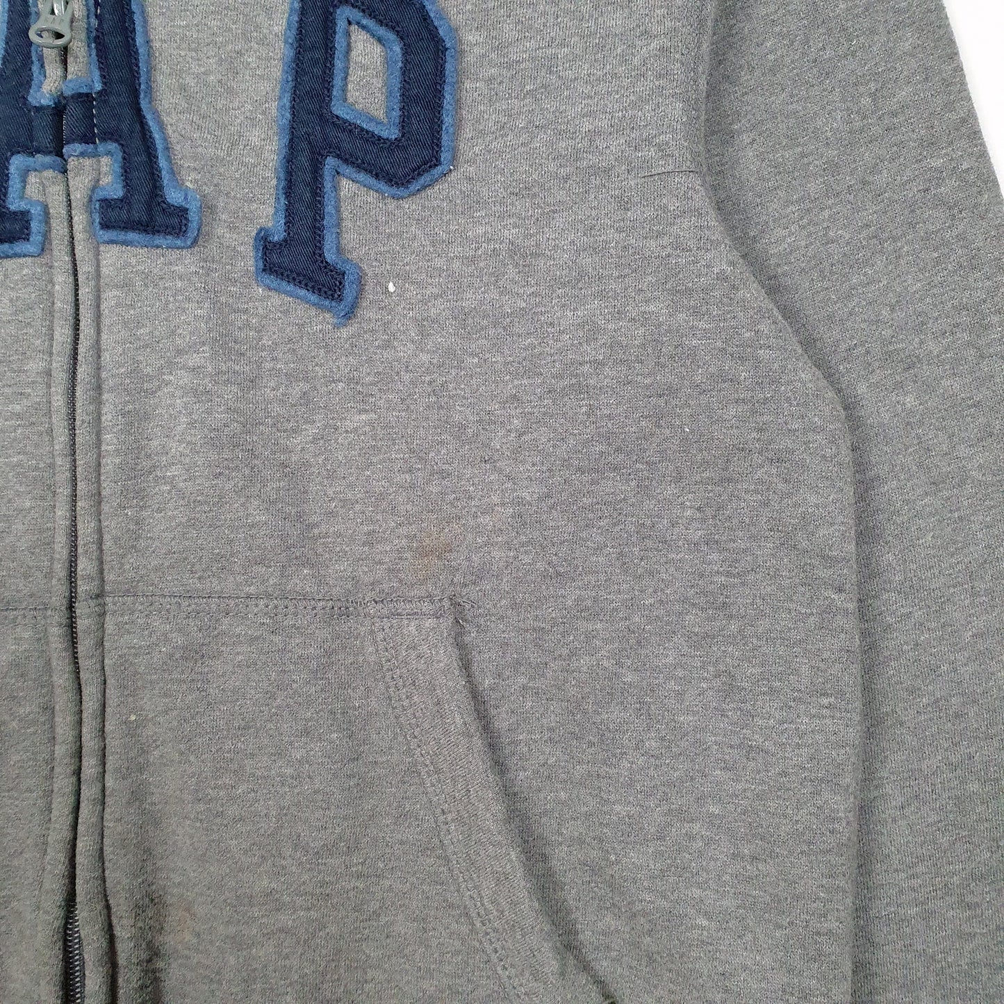 Womens Grey GAP Hoodie Full Zip Jumper