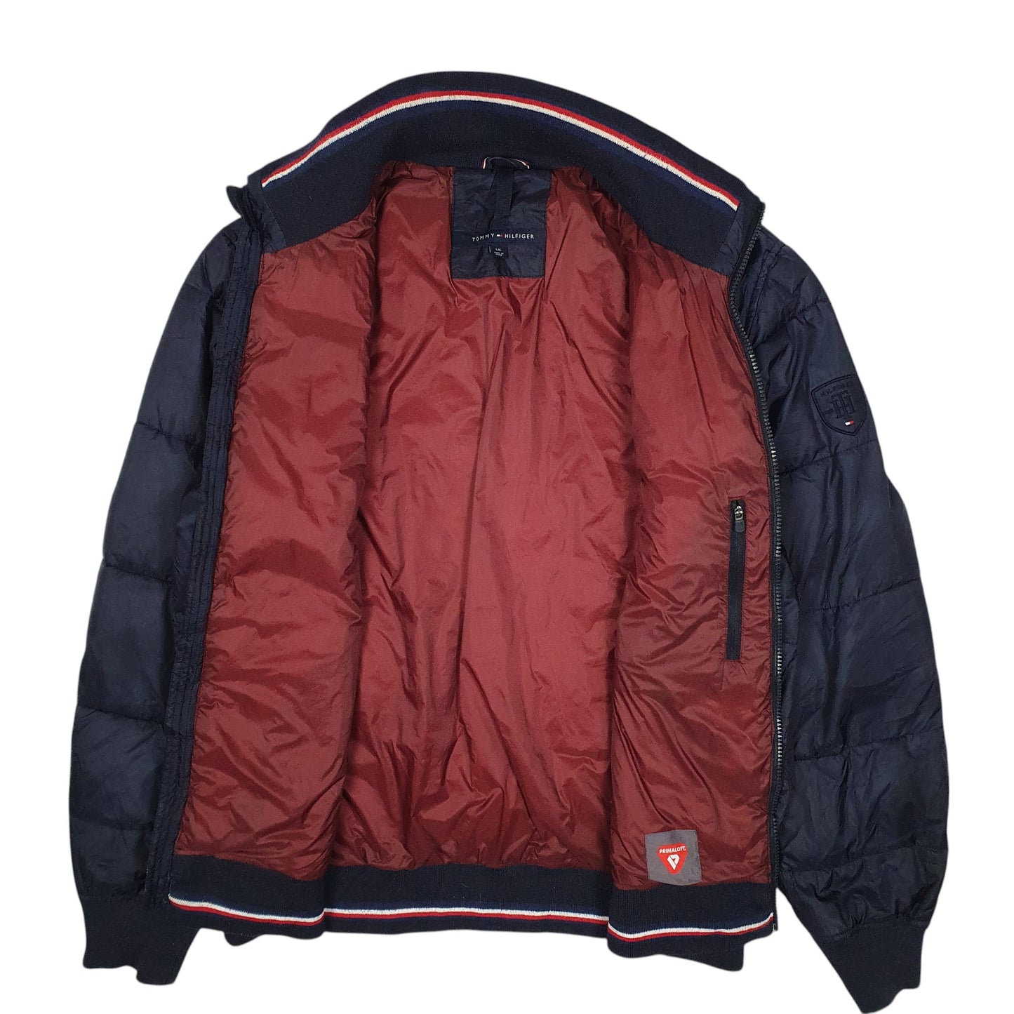 Mens Navy Tommy Hilfiger Primaloft  Coat
