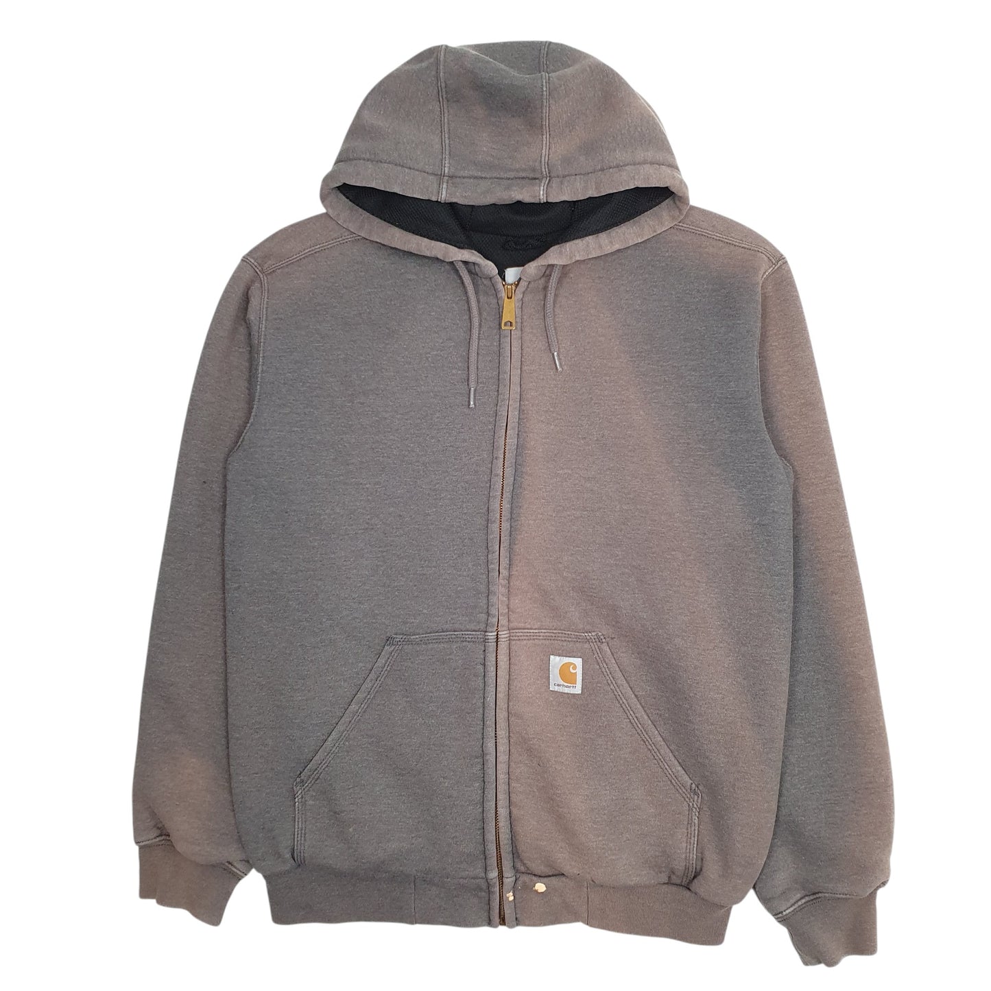 Mens Grey Carhartt Hoodie Full Zip Jumper