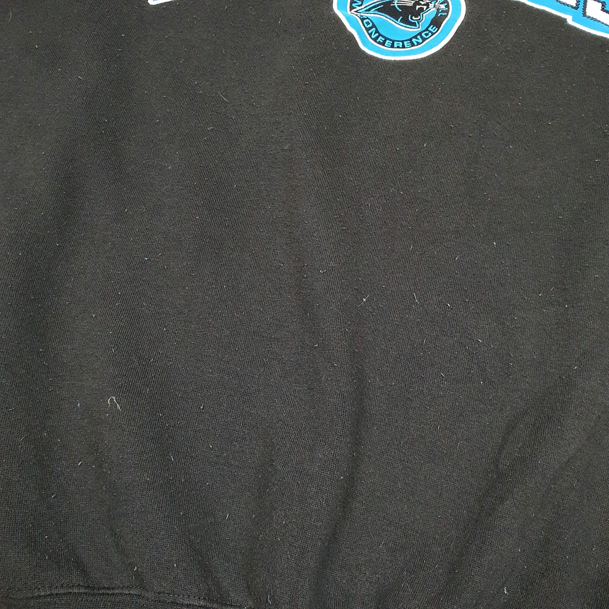 Mens Black NFL Carolina Panthers Crewneck Jumper