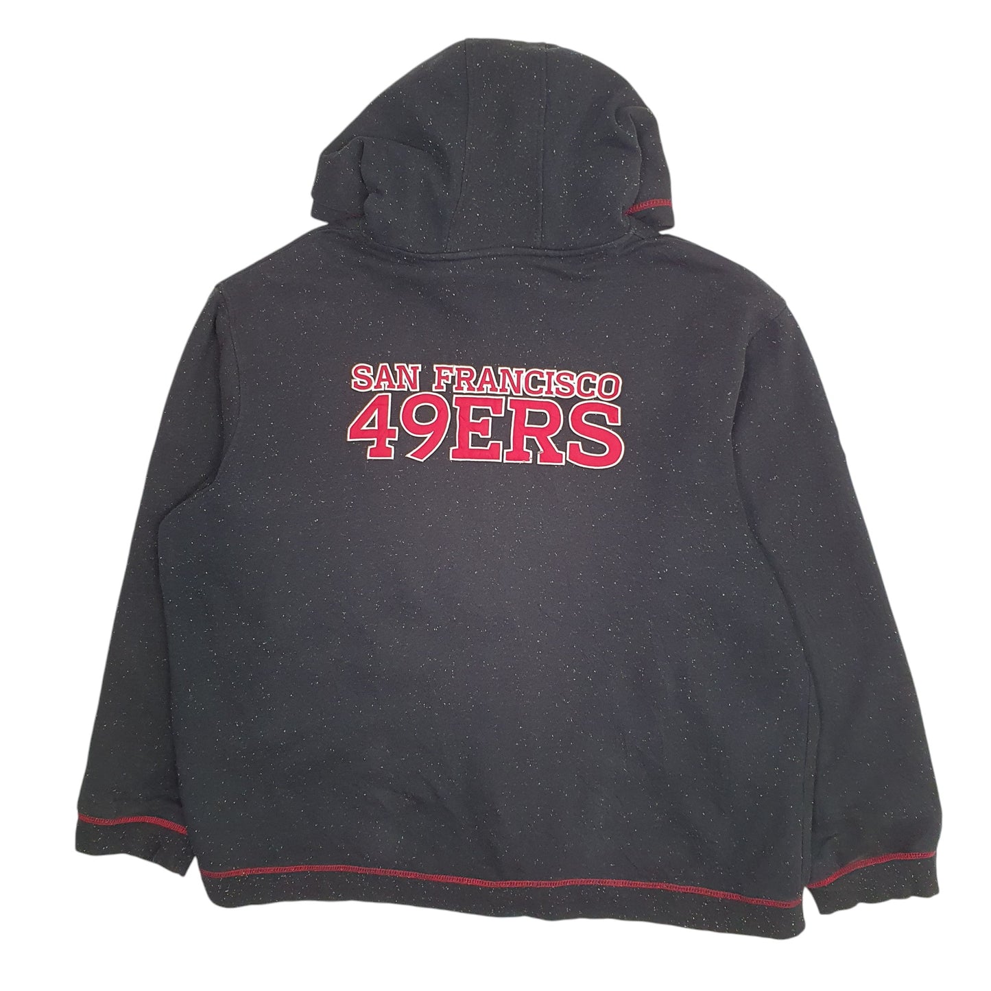 Mens Black NFL San Francisco 49ers Hoodie Full Zip Jumper