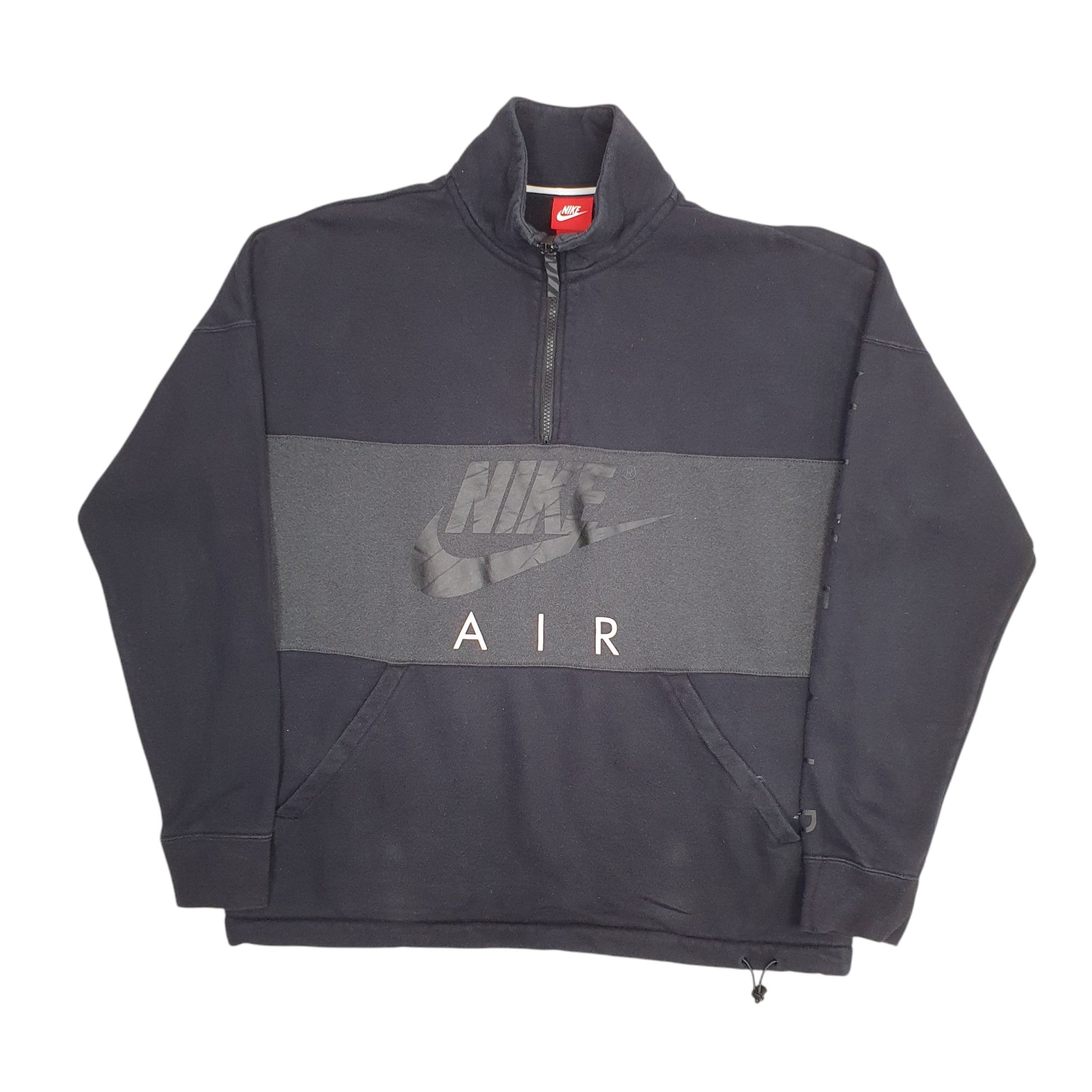 Mens Black Nike Air Quarter Zip Jumper