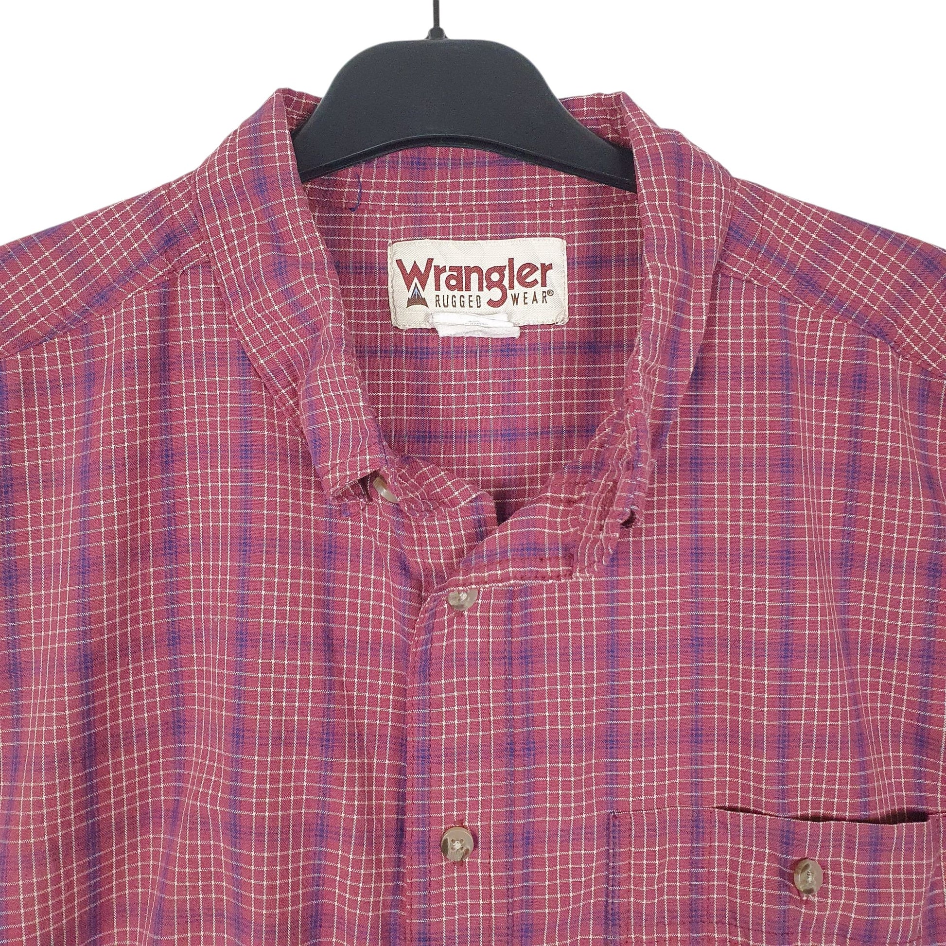 Mens Red Wrangler Rugged Wear  Shirt