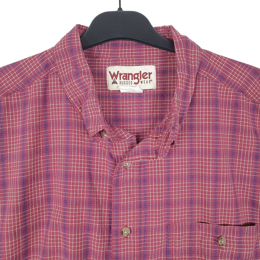 Mens Red Wrangler Rugged Wear  Shirt
