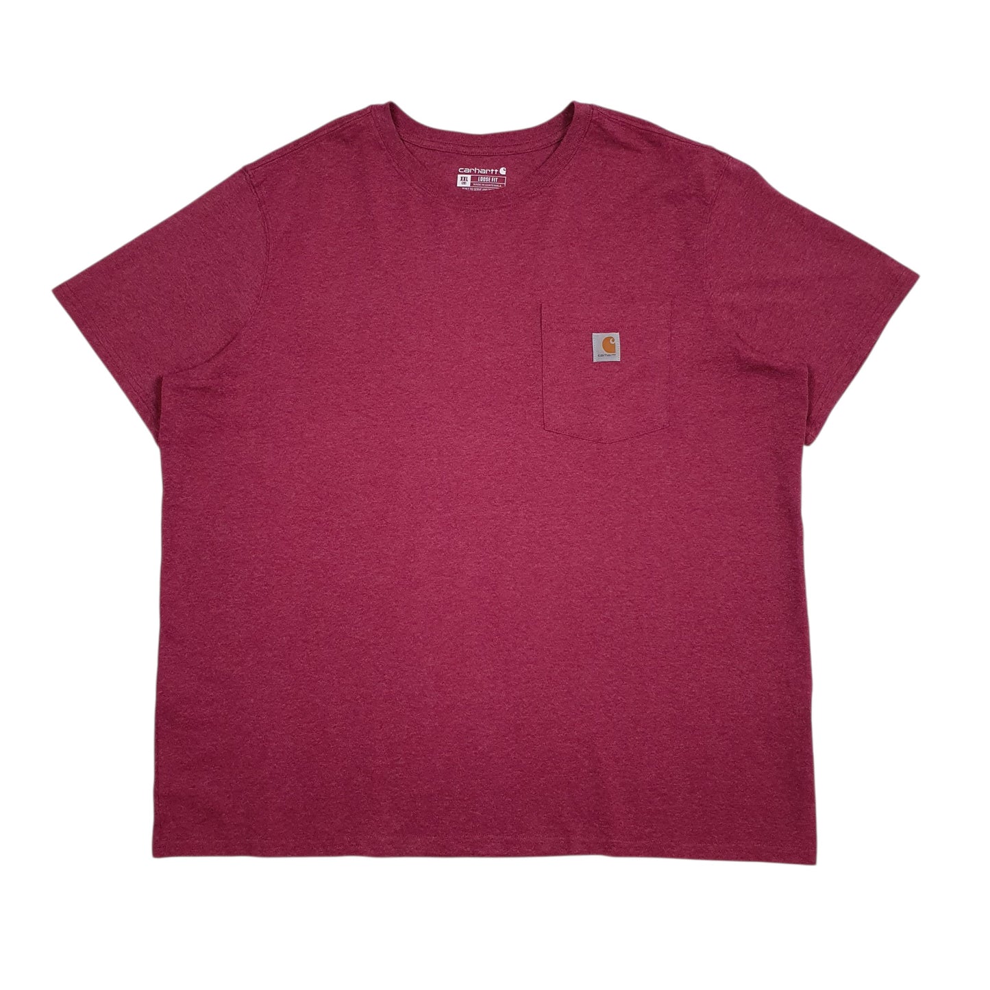 Womens Burgundy Carhartt  Short Sleeve T Shirt