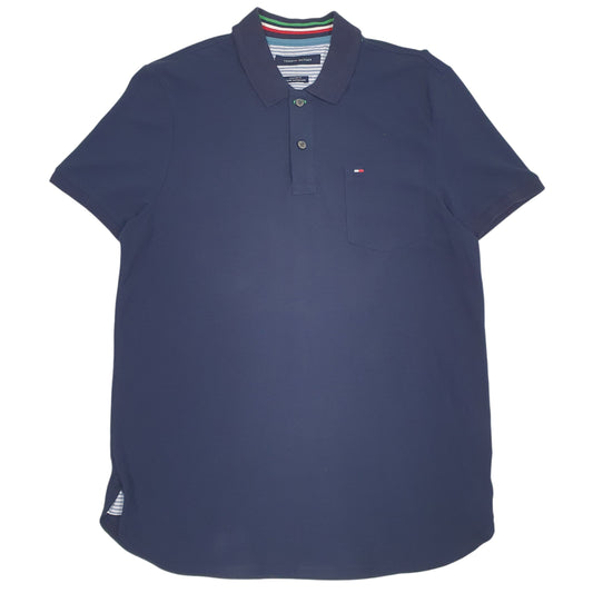 Mens Navy Tommy Hilfiger  Short Sleeve Polo Shirt