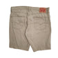 Mens Beige Levis 511 Cut Off Stretch  Shorts