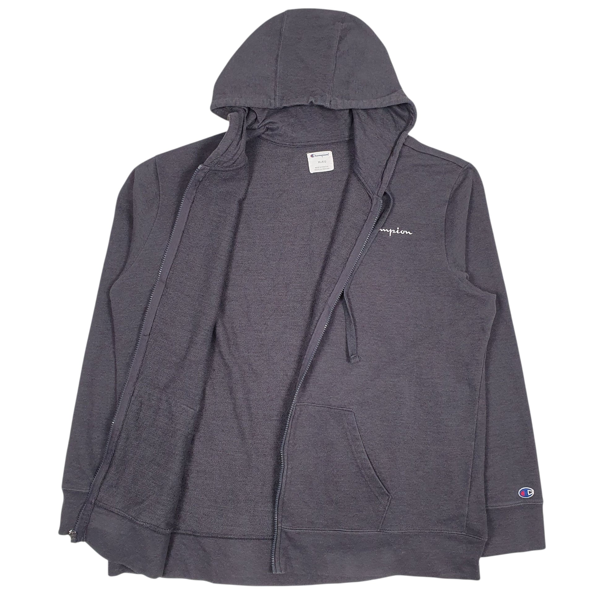 Mens Grey Champion  Full Zip Jumper