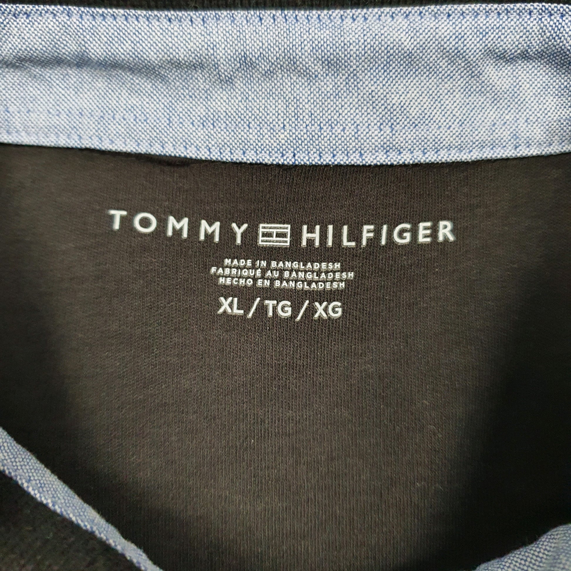 Mens Black Tommy Hilfiger   Polo Shirt