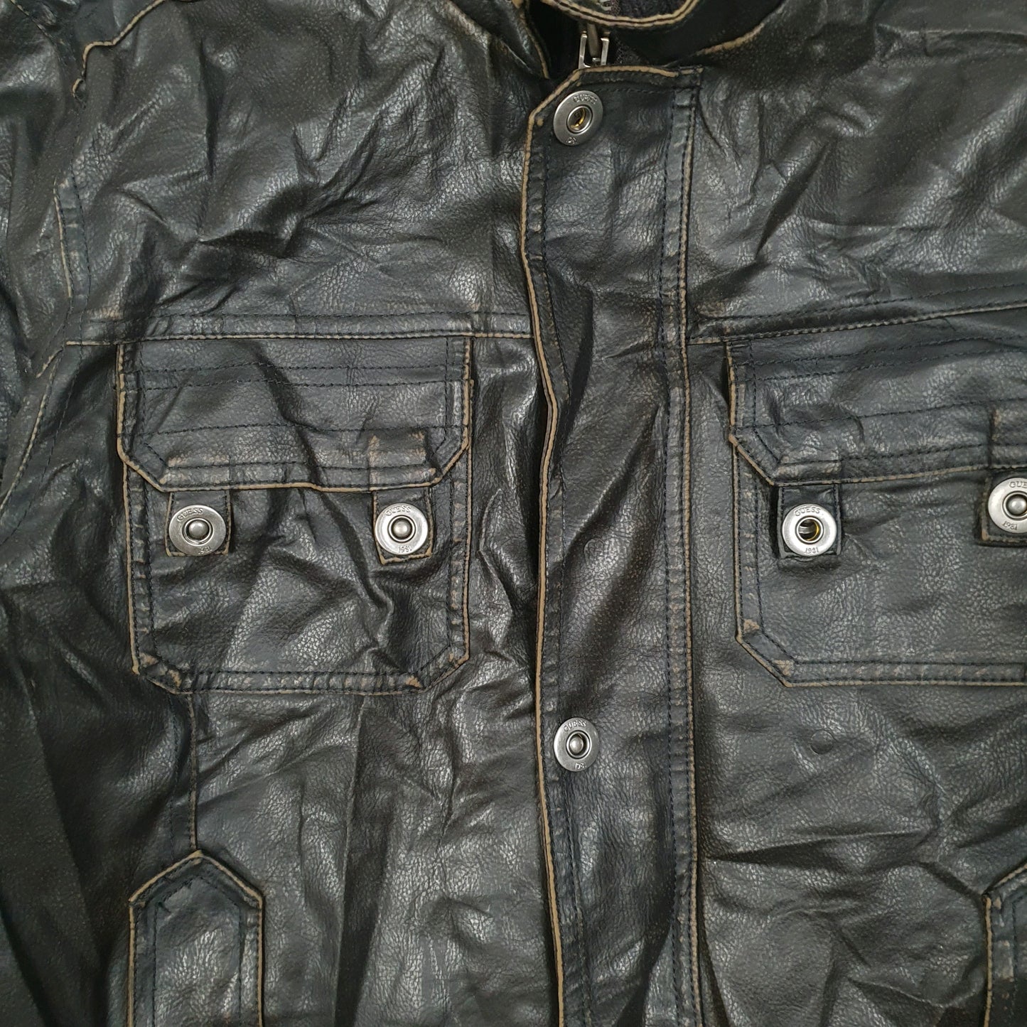 Mens Brown Guess Bomber  Coat