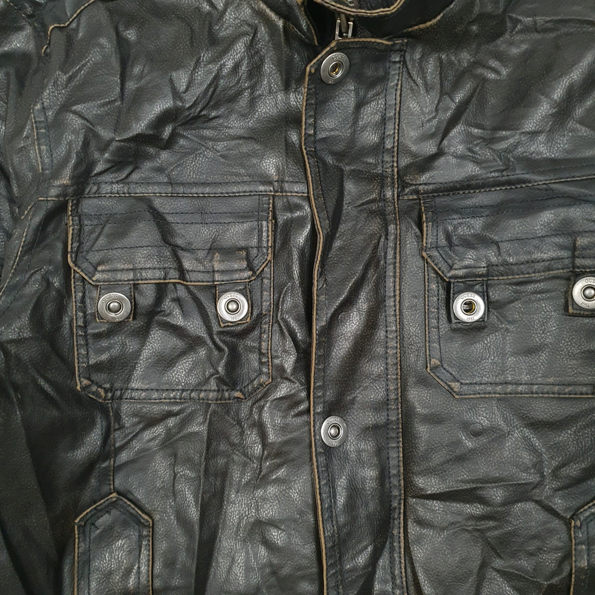 Mens Brown Guess Bomber  Coat