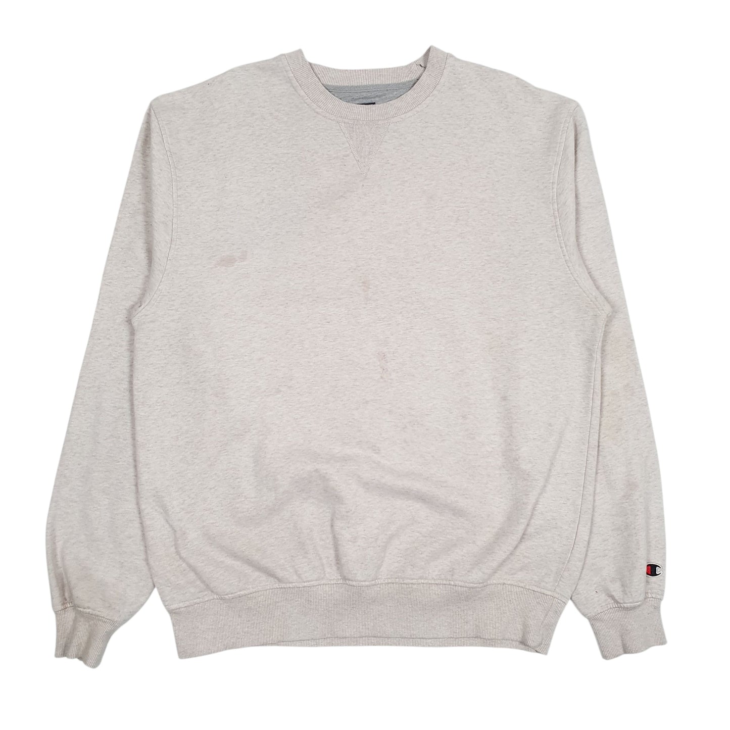 Mens Grey Champion  Crewneck Jumper