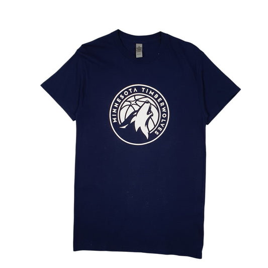 Mens Navy Gildan NBA Minnesota Timberwolves Short Sleeve T Shirt