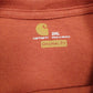 Mens Orange Carhartt Spellout  T Shirt