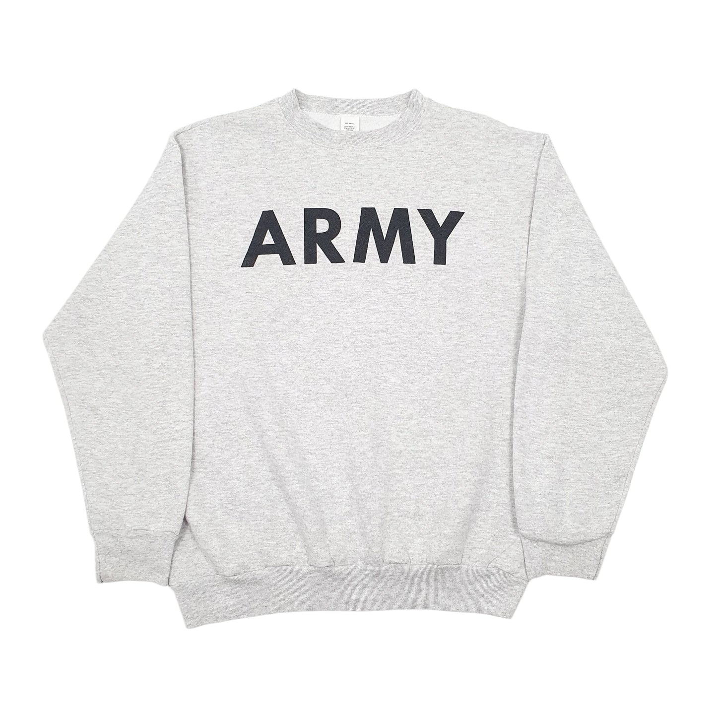 Mens Grey Army  Crewneck Jumper