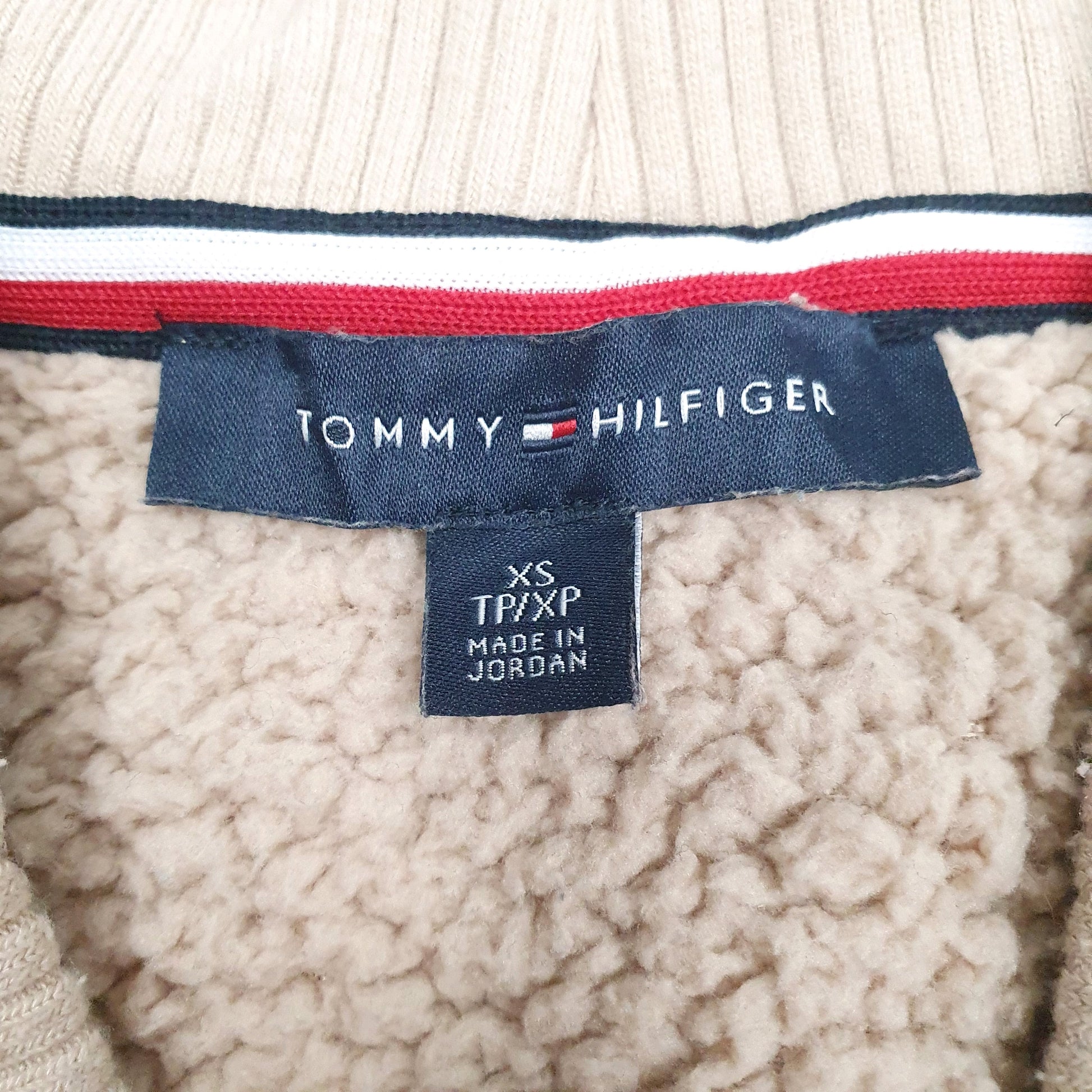 Womens Beige Tommy Hilfiger Sherpa Cardigan Jumper