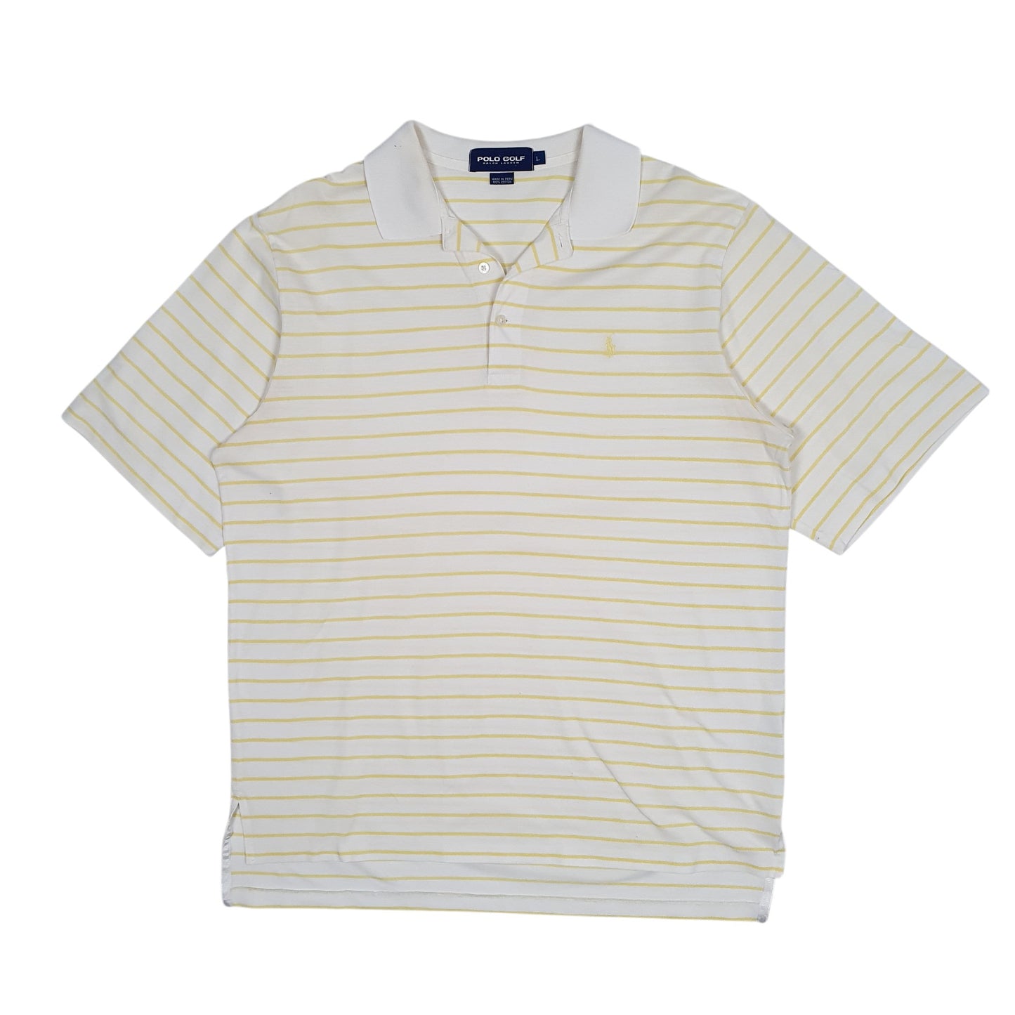 Mens Yellow Polo Ralph Lauren Golf Short Sleeve Polo Shirt