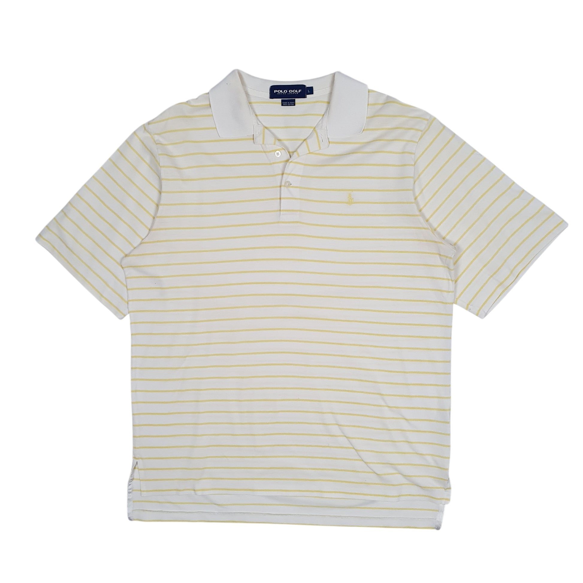 Mens Yellow Polo Ralph Lauren Golf Short Sleeve Polo Shirt