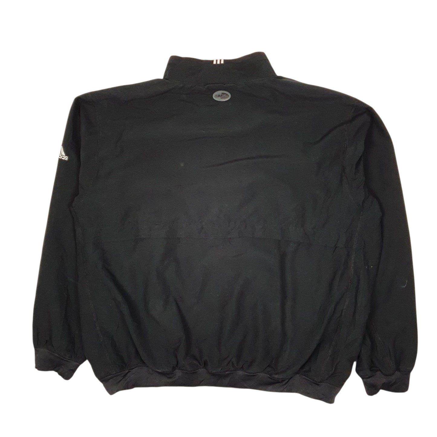 Mens Black Adidas Climashell Quarter Zip Crewneck Coat