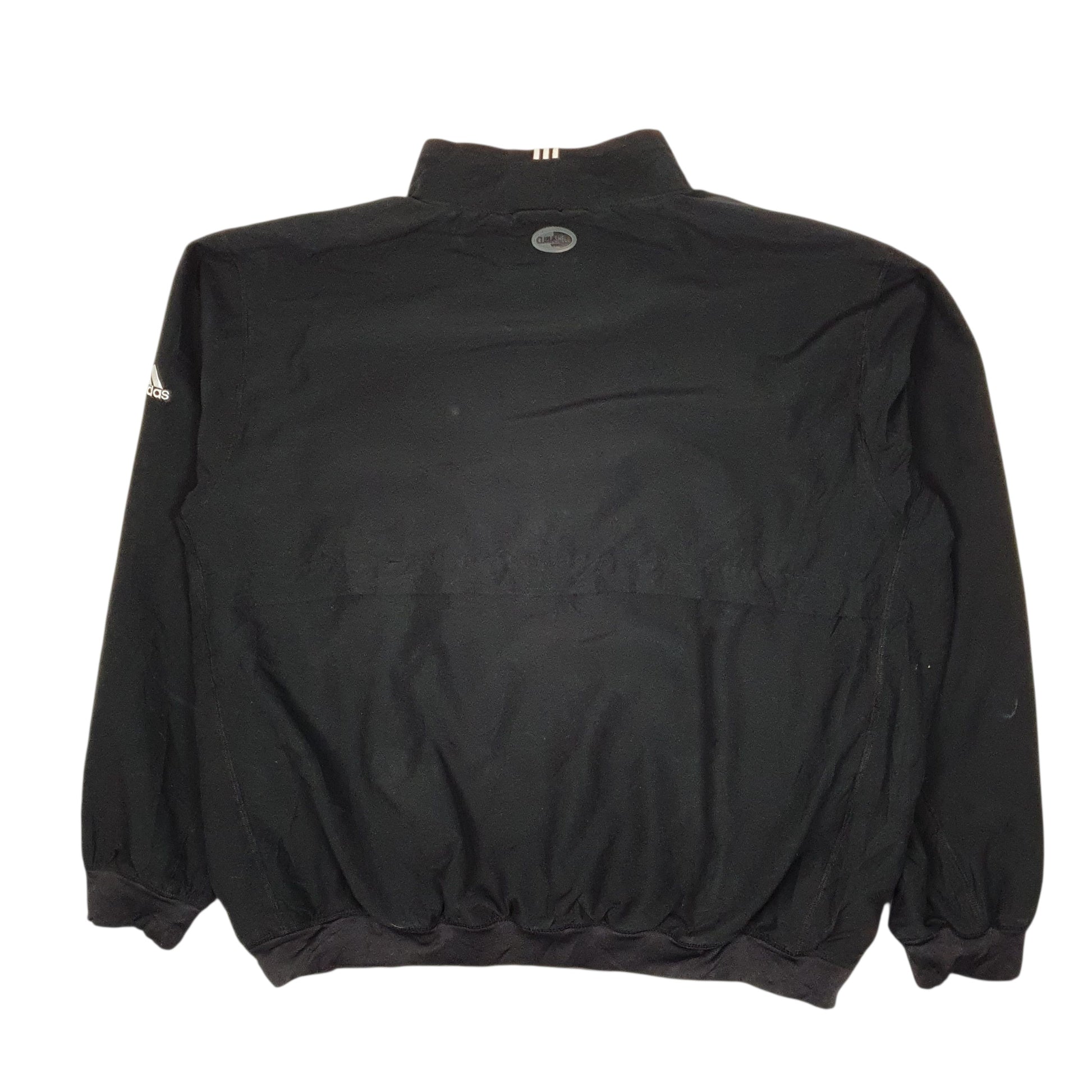 Mens Black Adidas Climashell Quarter Zip Crewneck Coat