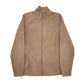 Mens Beige Starter  Full Zip Jumper