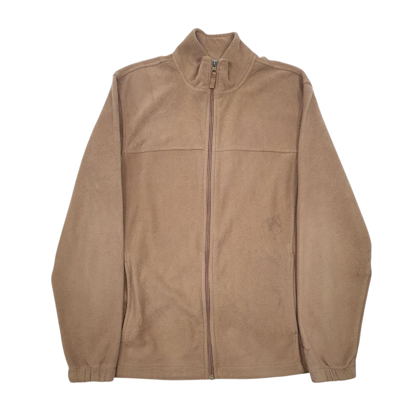 Mens Beige Starter  Full Zip Jumper