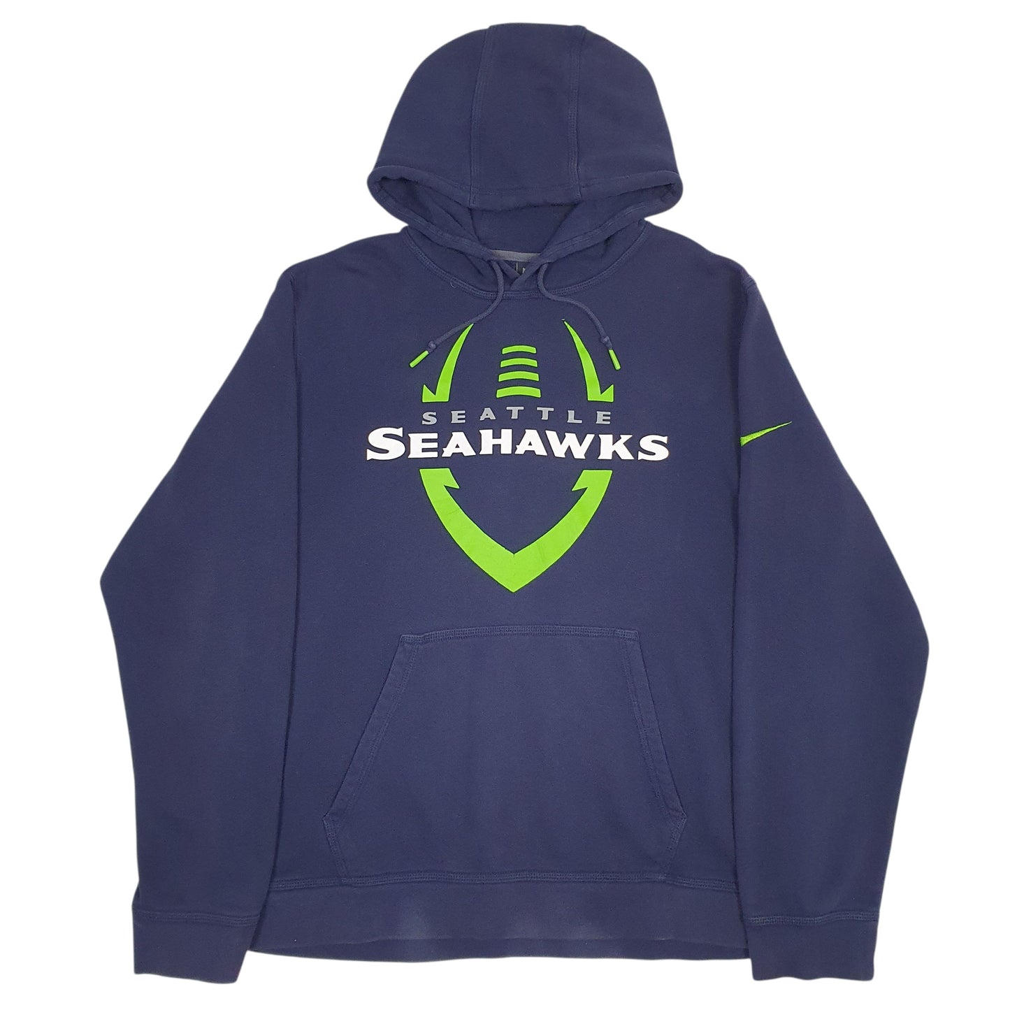 Mens Navy Nike NFL Seattle Seahawks Hoodie Jumper