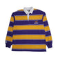 Mens Purple Barbarian Rugby Long Sleeve Polo Shirt