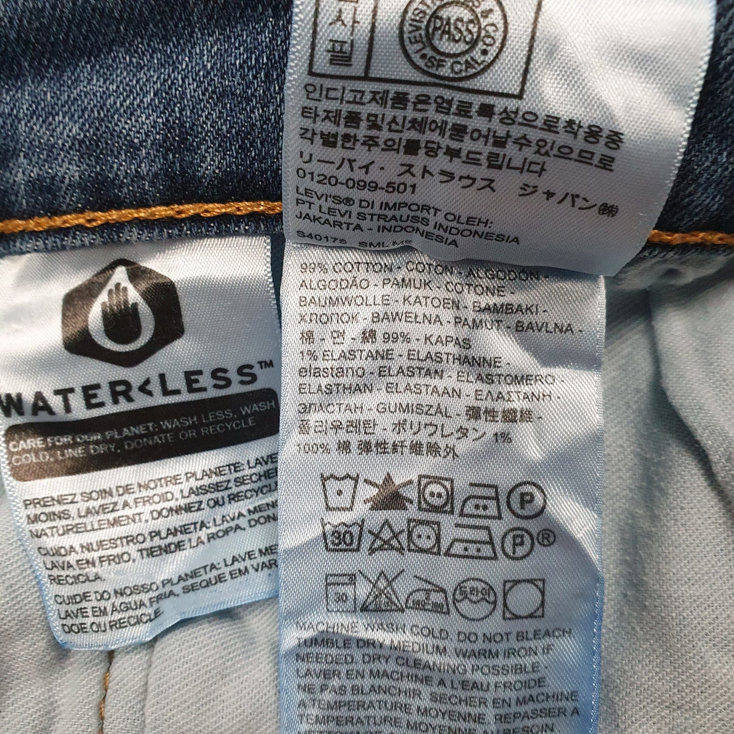 Mens Blue Levis Distressed  Jeans