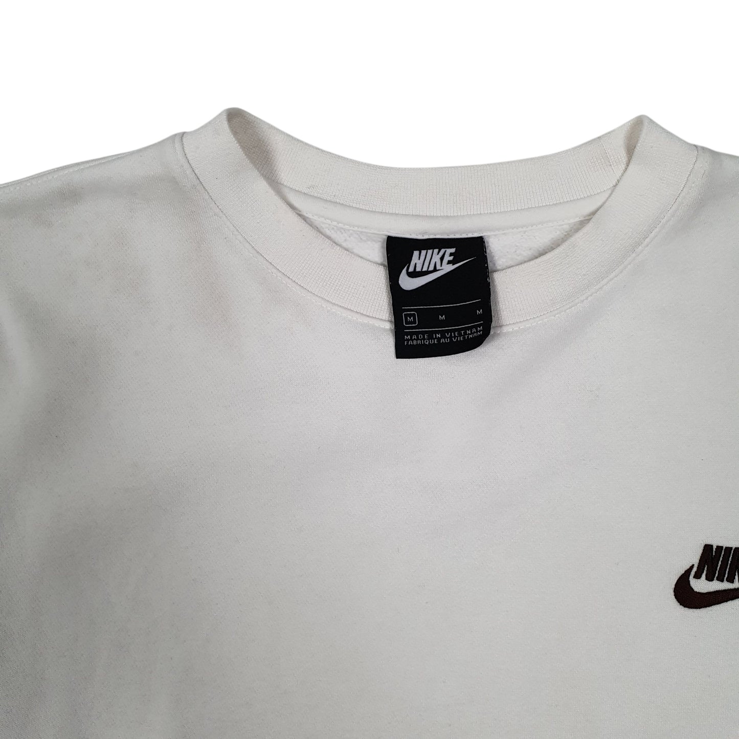 Mens White Nike  Crewneck Jumper