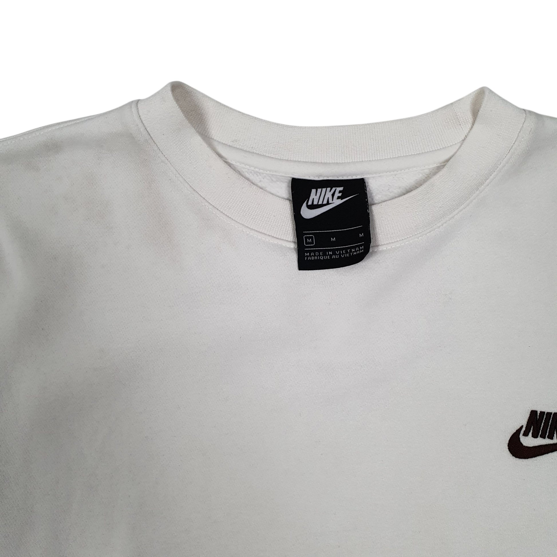 Mens White Nike  Crewneck Jumper