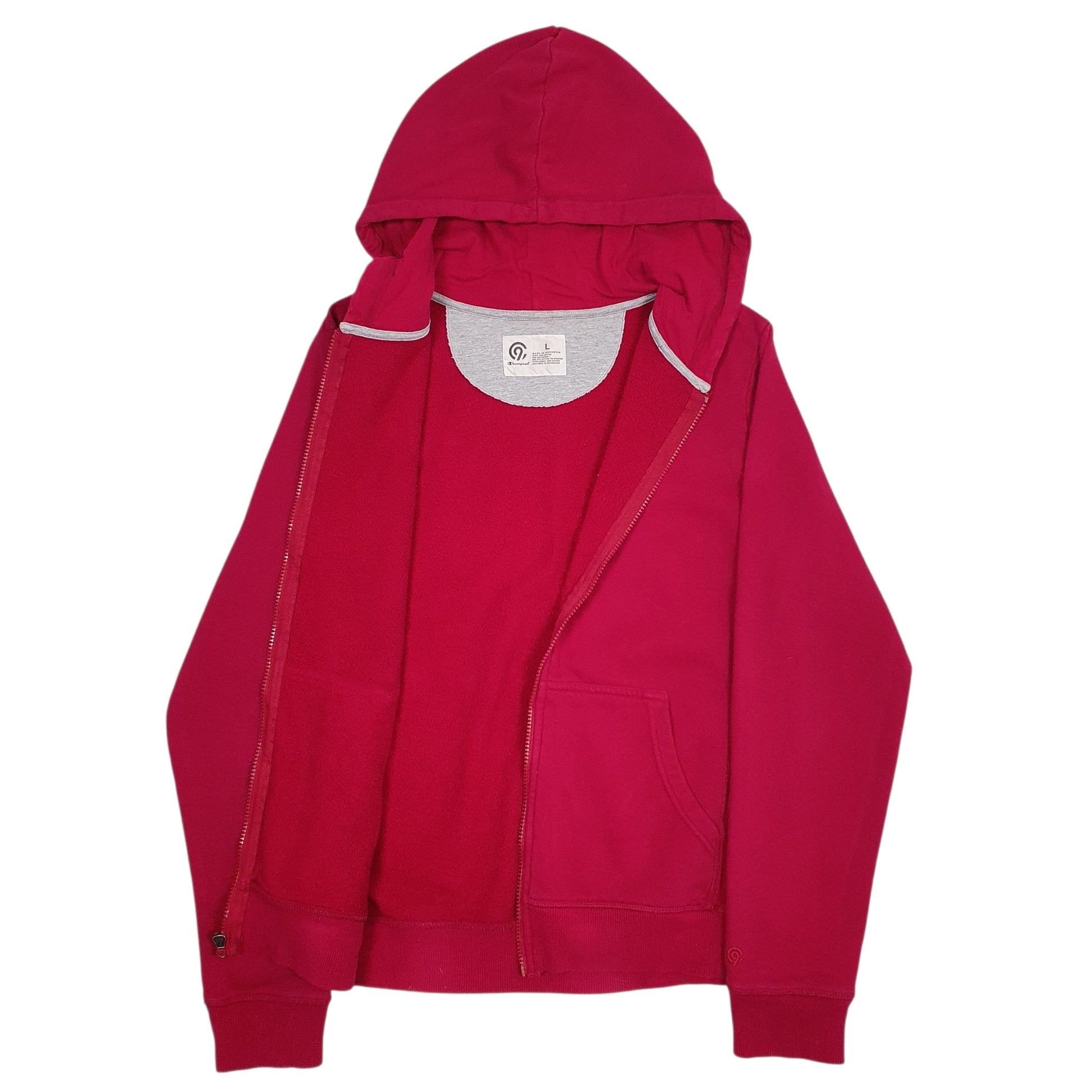 Mens Burgundy Champion  Full Zip Jumper