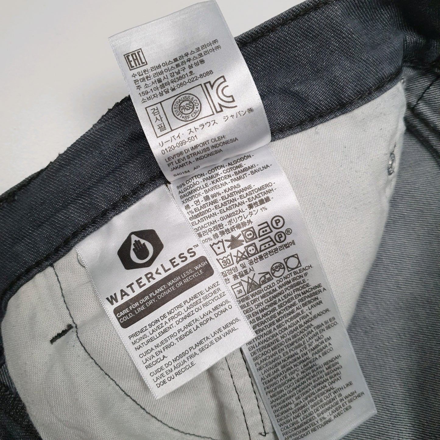 Mens Grey Levis   Jeans