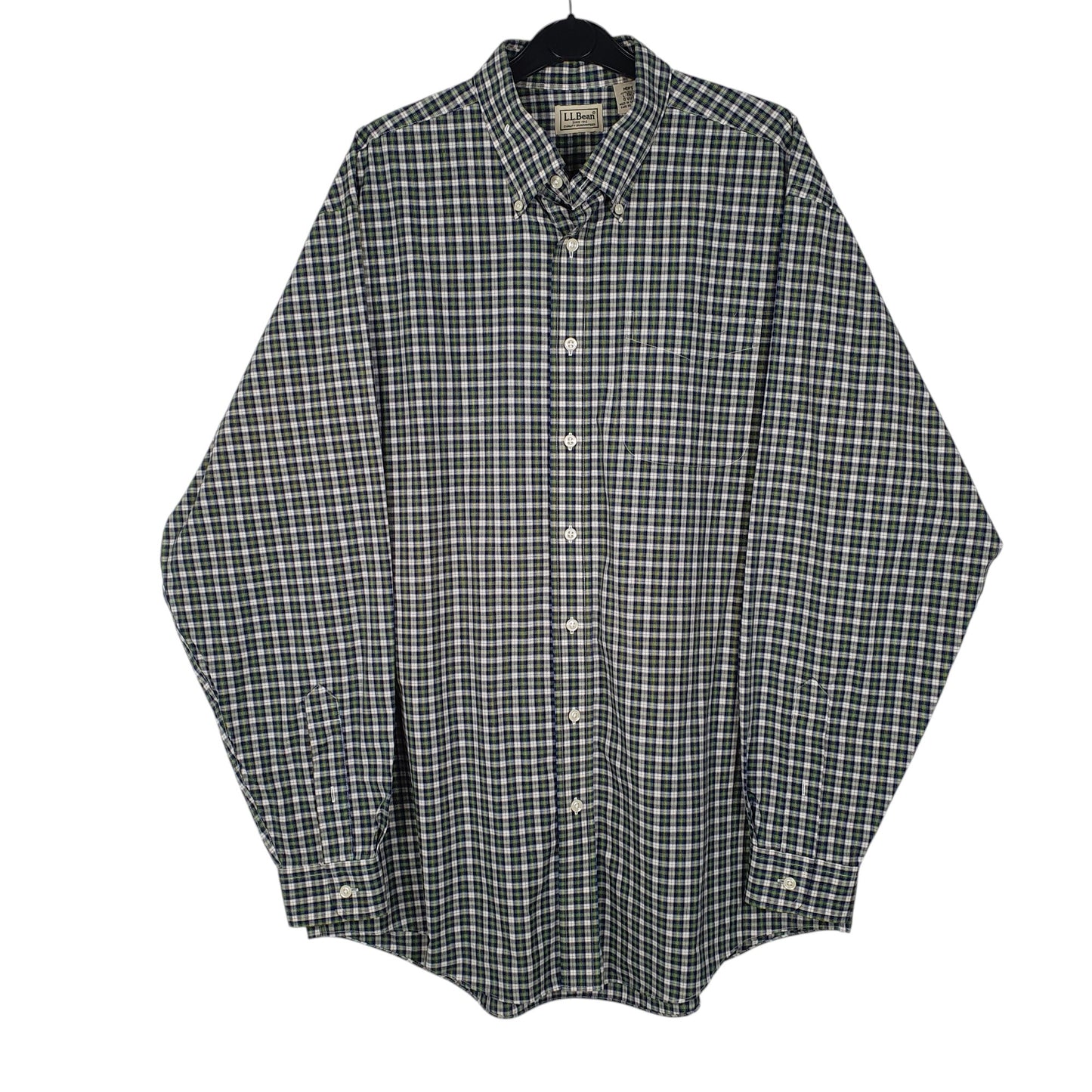 Mens Green L.L.Bean  Long Sleeve Shirt