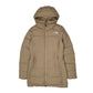 Womens Beige The North Face Longline Parka Trench  Coat