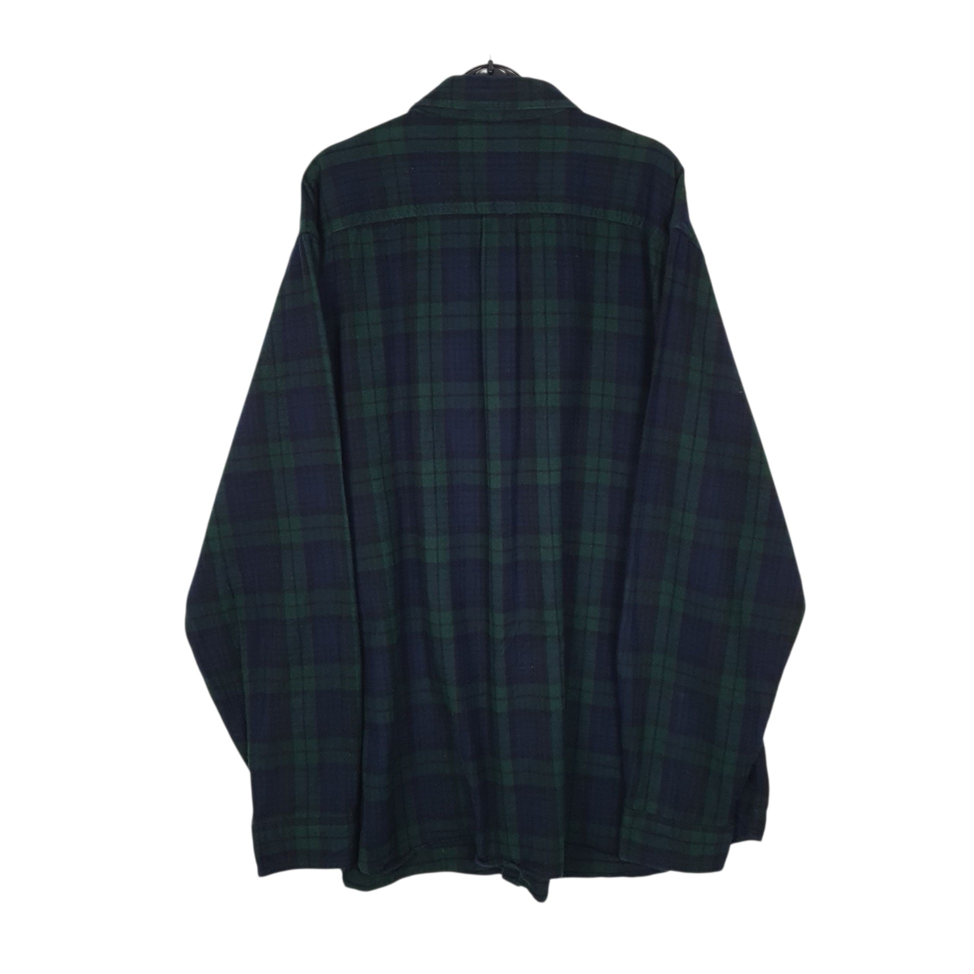 Mens Navy L.L.Bean Thick Flannel  Shirt