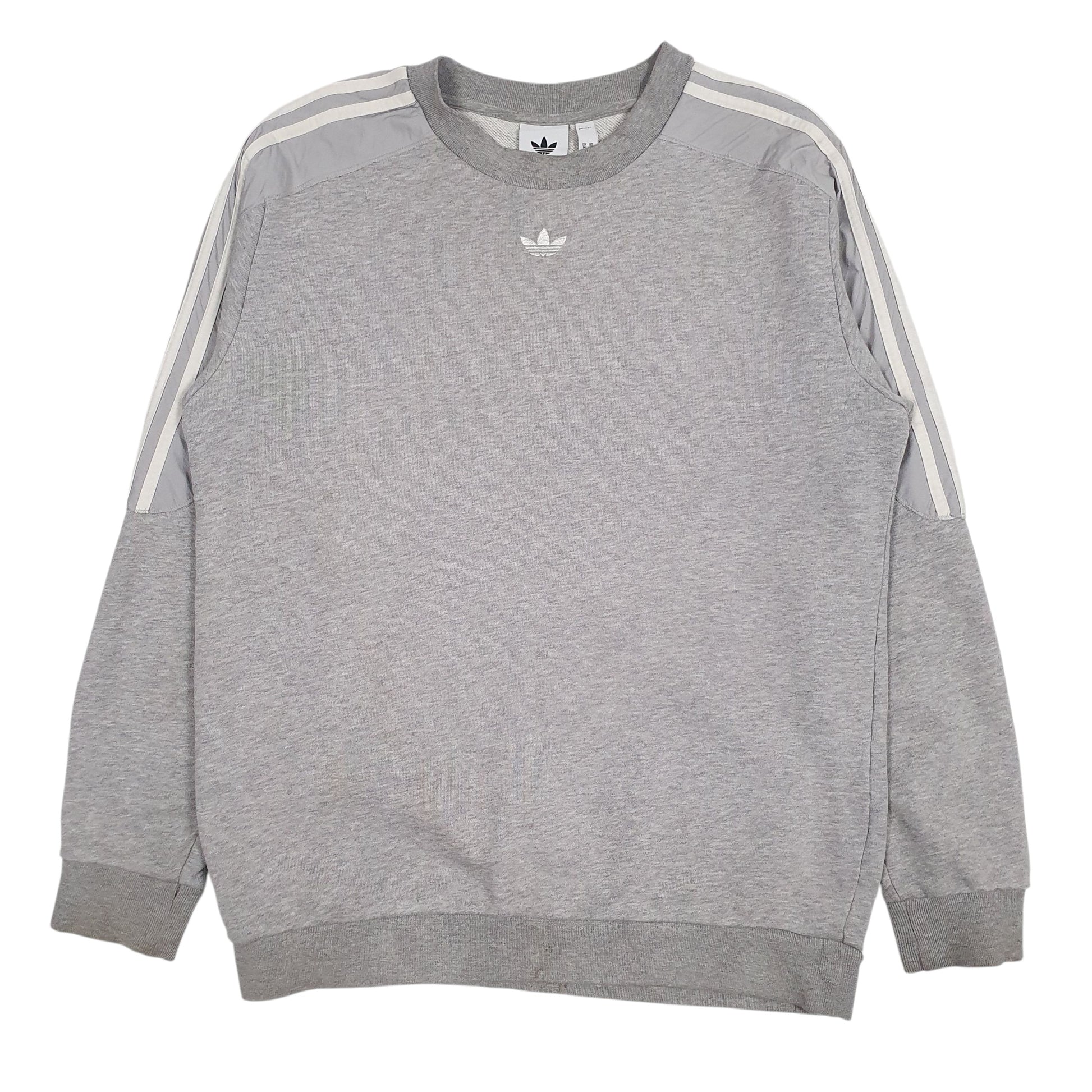 Mens Grey Adidas  Crewneck Jumper