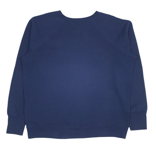 Mens Navy Champion Spellout Crewneck Jumper