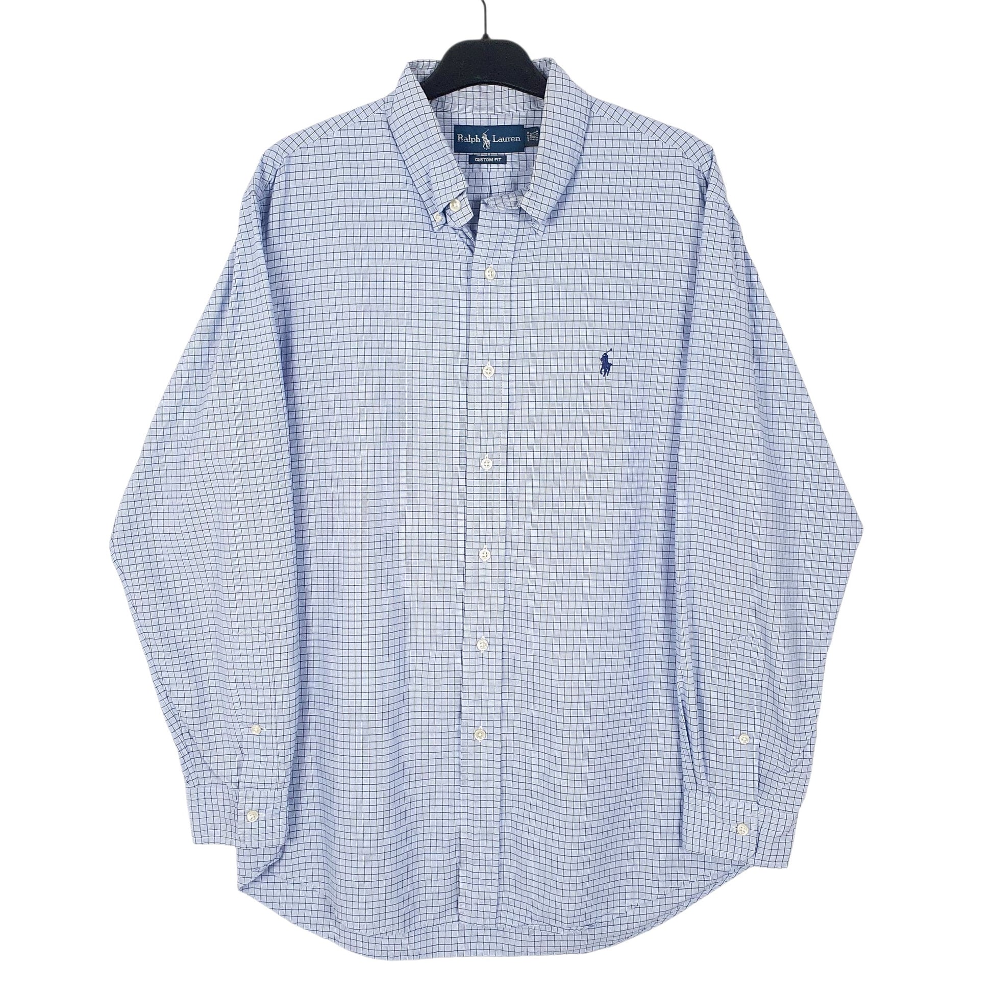Mens Blue Ralph Lauren  Long Sleeve Shirt