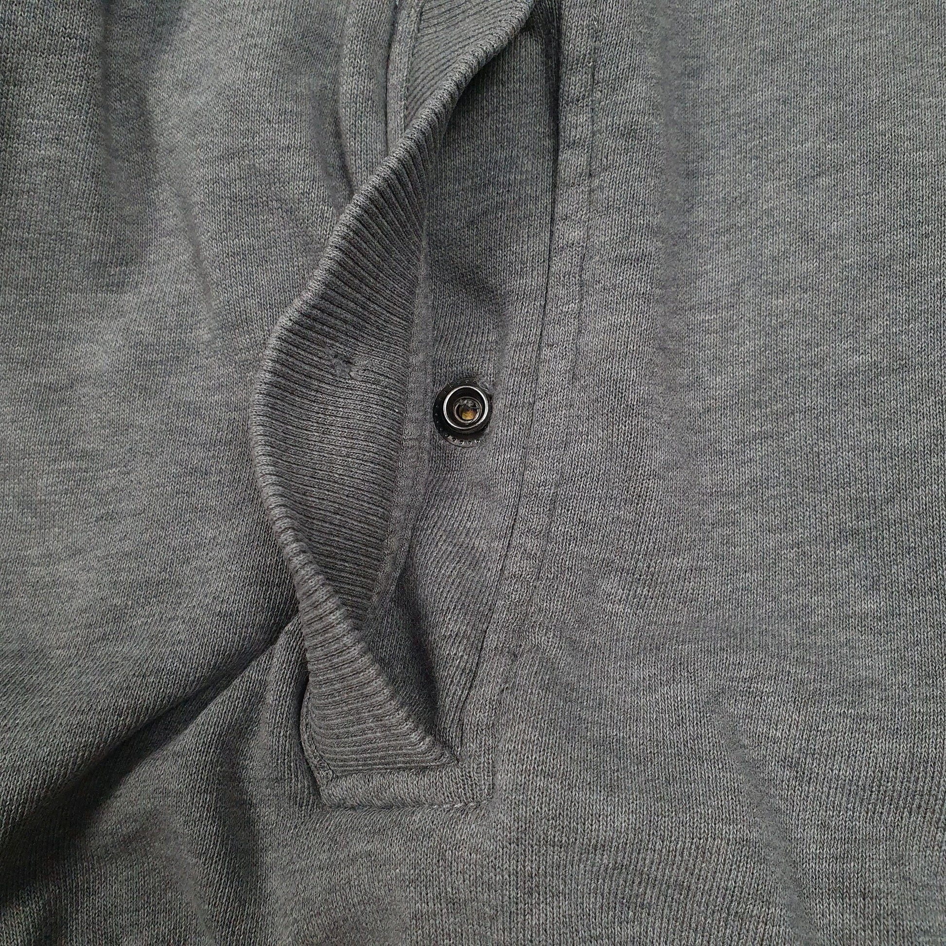 Mens Grey Hugo Boss Hoodie Full Zip Jumper
