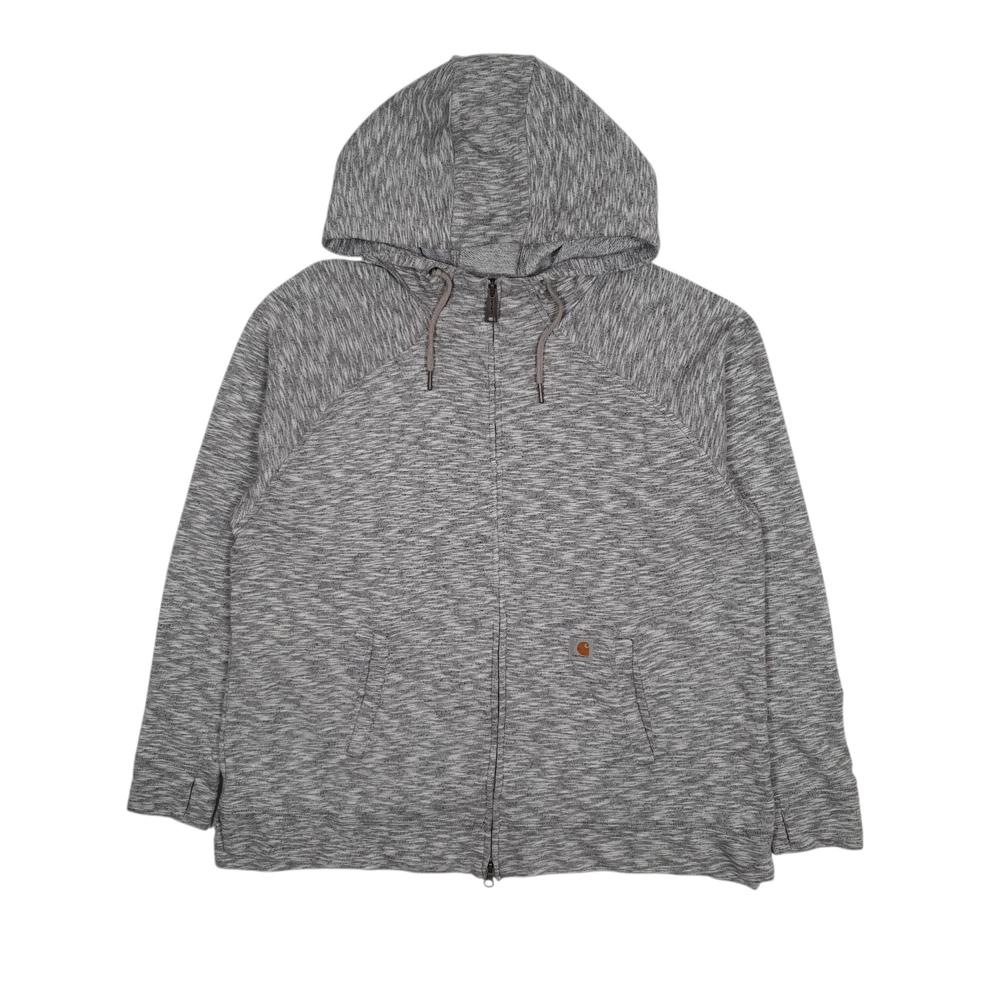 Womens Grey Carhartt Hoodie Full Zip Jumper