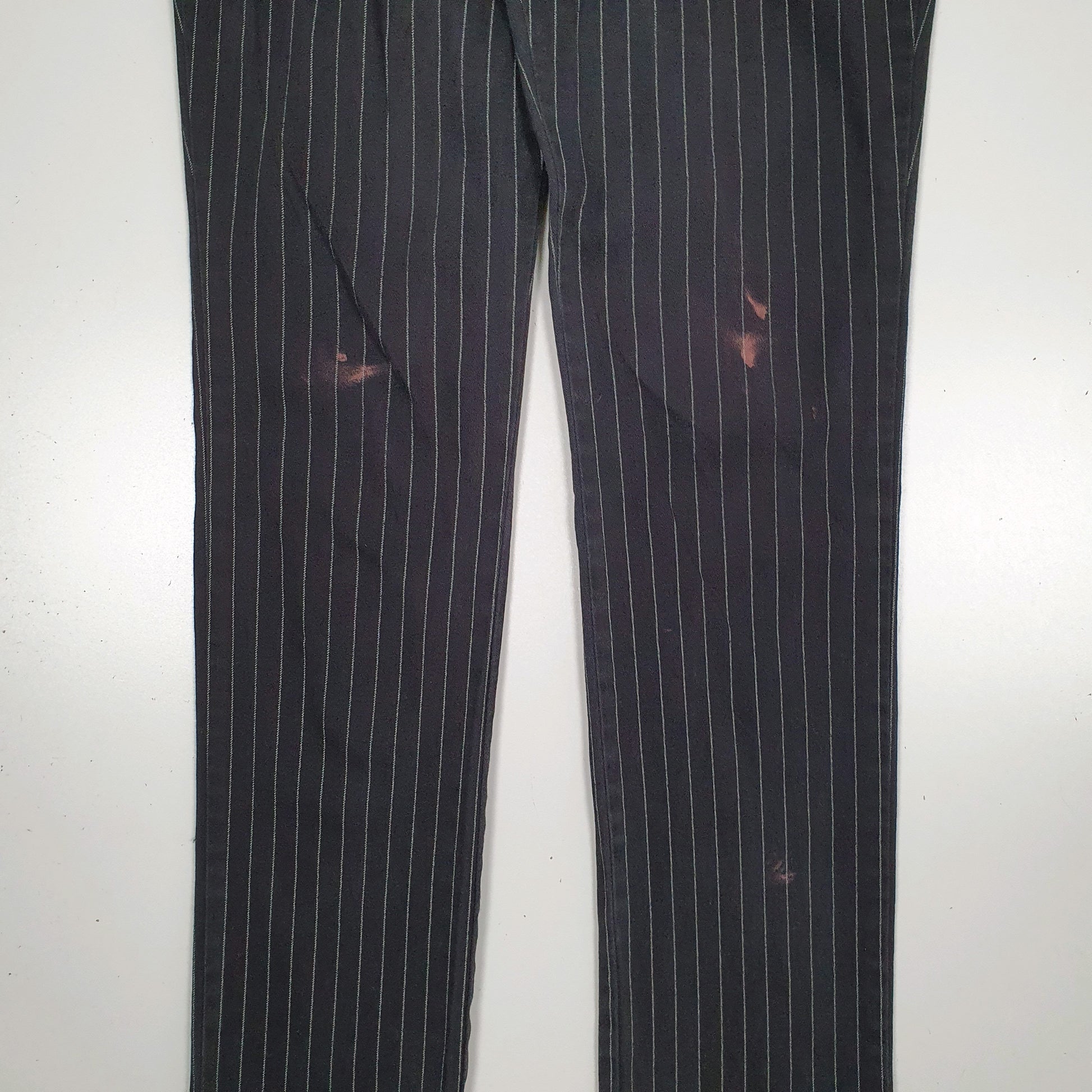 Womens Grey Dickies Striped  Trousers