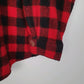 Mens Red Woolrich Thick Flannel Plaid Shacket Jacket  Shirt