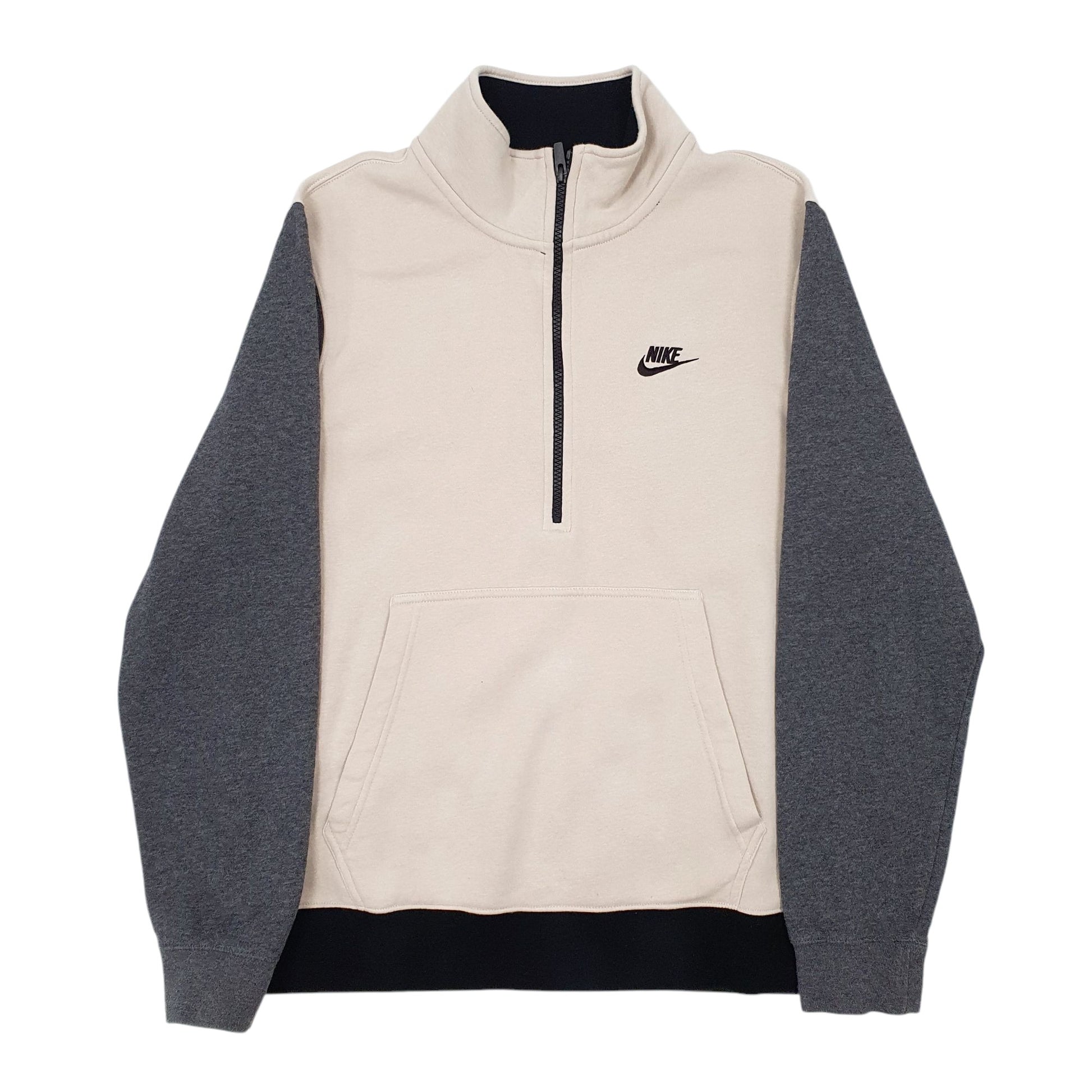Mens Beige Nike  Quarter Zip Jumper