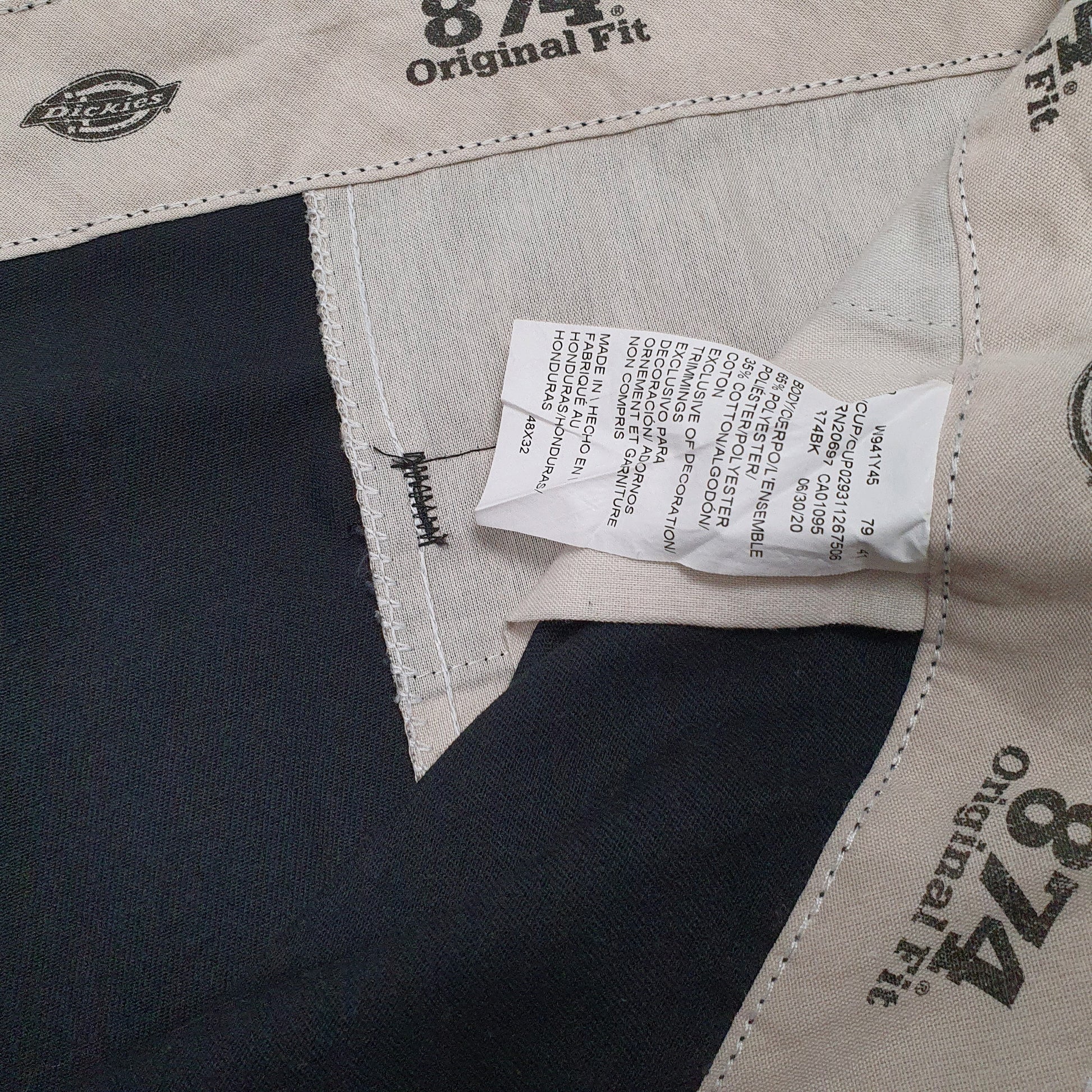 Mens Black Dickies 874 Workwear  Trousers