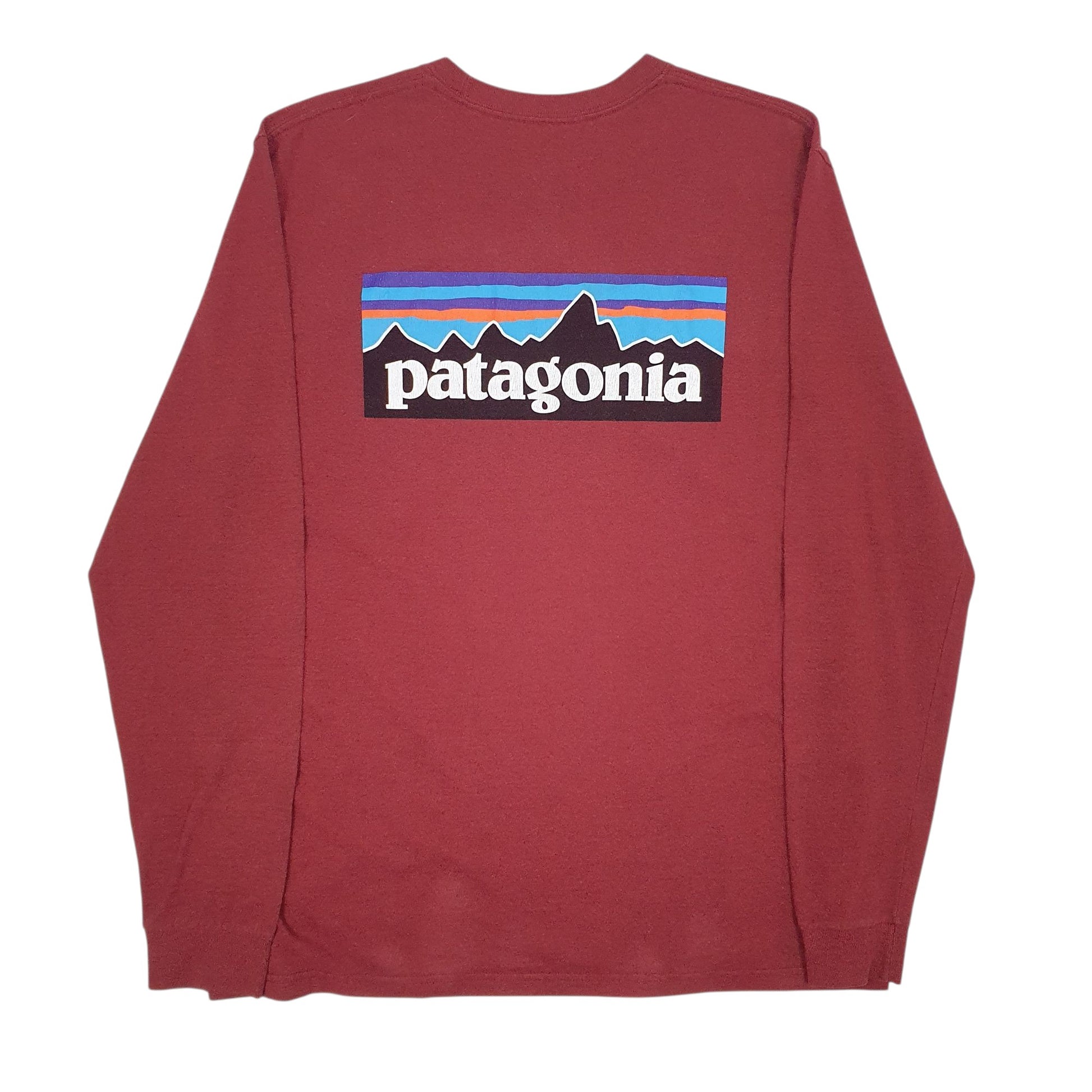 Mens Burgundy Patagonia   T Shirt