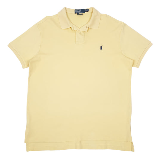Mens Yellow Polo Ralph Lauren  Short Sleeve Polo Shirt
