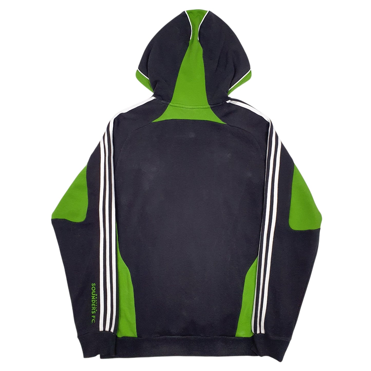 Mens Grey Adidas Seattles Sounders FC Hoodie Jumper