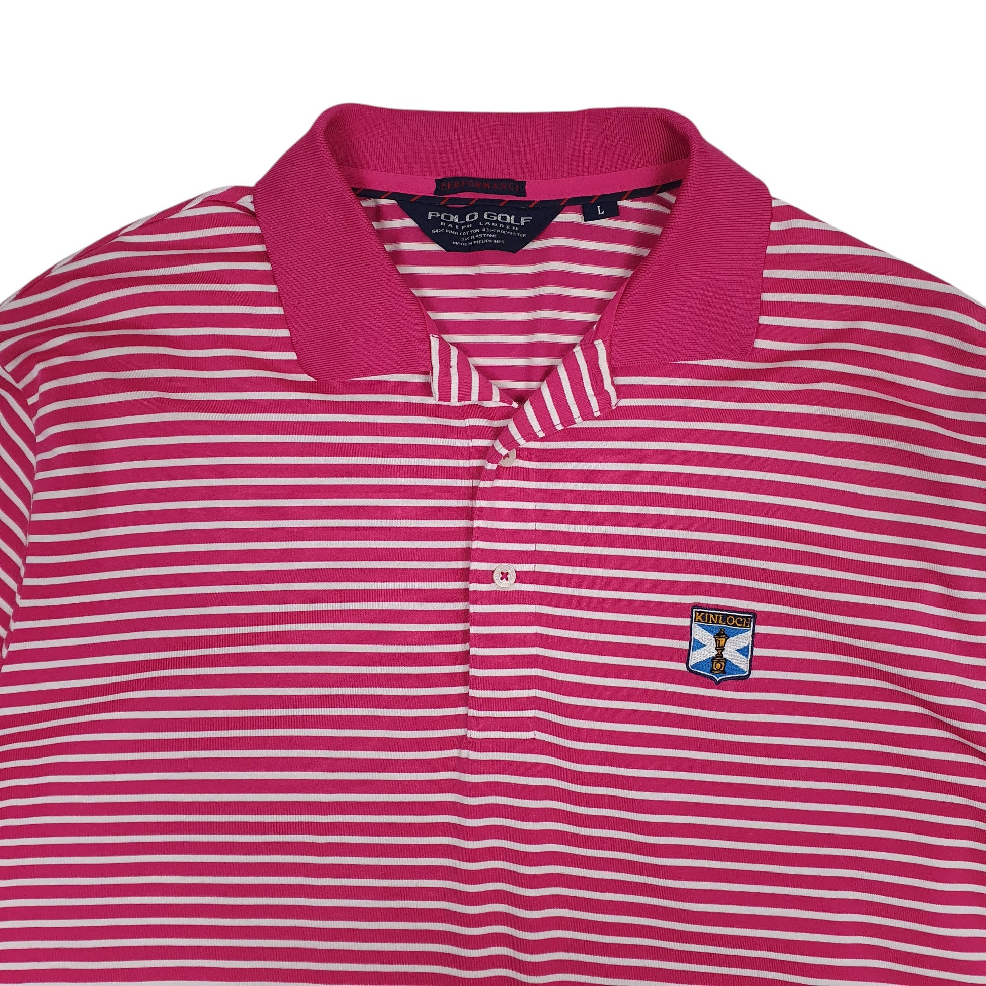 Mens Pink Polo Ralph Lauren Golf Performance Kinloch  Polo Shirt